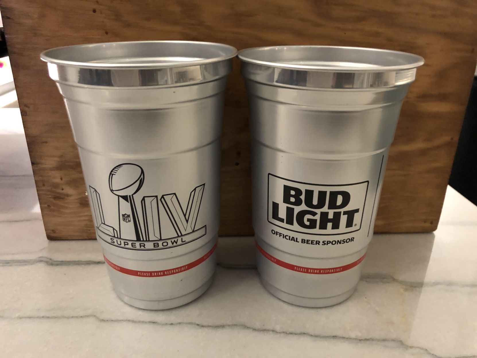 Aluminum glasses